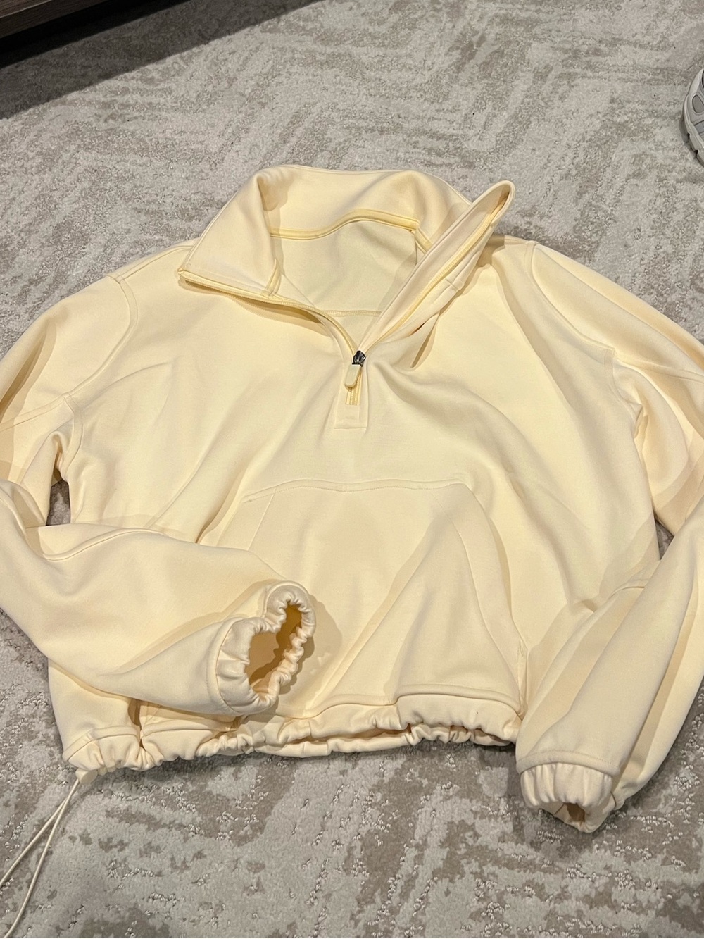 Lululemon sofstreme zip - butter yellow